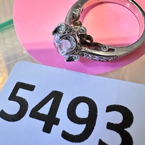 Verragio RING Sterling 925 Silver CZ 1.25carat Engagement wedding Sz 8 5493 P - Picture 11 of 14